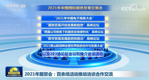 2021年服贸会 百余场活动推动全球服务贸易洽谈合作与交流